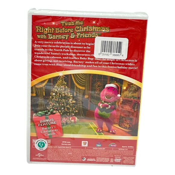 Barney A Very Merry Christmas DVD Childrens New Sealed - Picture 2 of 3